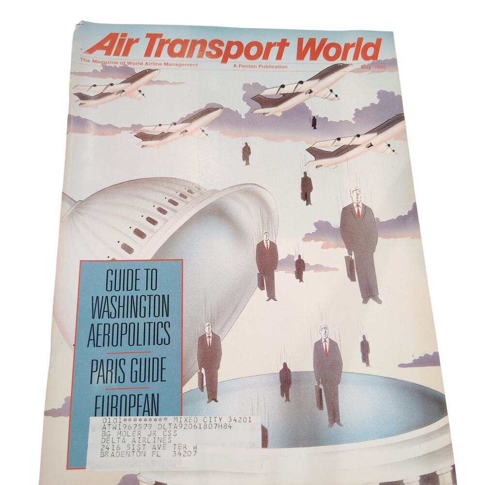 Air Transport World Magazine May 1993 - Guide to Washington Aeropolitics